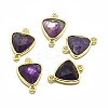 Natural Amethyst Links connectors G-O177-16G-G-1