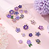 20Pcs 10 Styles Flower Alloy Enamel Pendants ENAM-FP0002-13-5