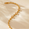 Brass Pave Clear Cubic Zirconia Link Chain Bracelets for Women FS-WG70203-01-5