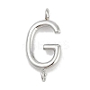 304 Stainless Steel Letter Connector Charms STAS-M108-01P-07-1