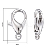 Zinc Alloy Lobster Claw Clasps X-E106-4