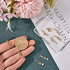 10Pcs Brass Pave Clear Cubic Zirconia Hook and S-Hook Clasps KK-BBC0012-47-3