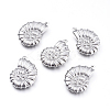 Non-Tarnish 304 Stainless Steel Pendants STAS-F240-05P-1