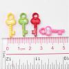 Opaque AB Color Acrylic Skeleton Key Pendants SACR-R697-M24-4