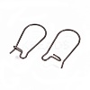 304 Stainless Steel Hoop Earrings Findings Kidney Ear Wires STAS-L216-22C-B-2