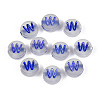 Luminous Frosted Acrylic Beads FACR-T008-02W-1
