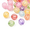 Frosted Transparent Acrylic Pumpkin Beads FIND-B065-05C-2