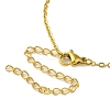304 Stainless Steel Cubic Zirconia Pendant Necklaces NJEW-Q347-01B-3