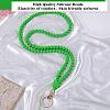 1Pc Silicone ID Card Neck Strap Card Holder NJEW-SW00027-05-3