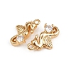 Brass Micro Pave Cubic Zirconia Charms KK-C115-08G-2