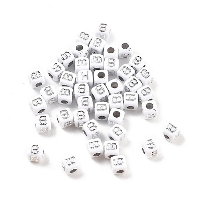 Opaque Acrylic Beads OACR-D282-06B-1