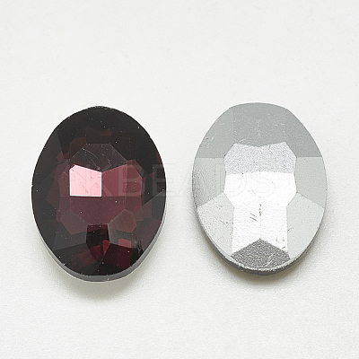 Pointed Back Glass Rhinestone Cabochons RGLA-T080-10x14mm-18-1