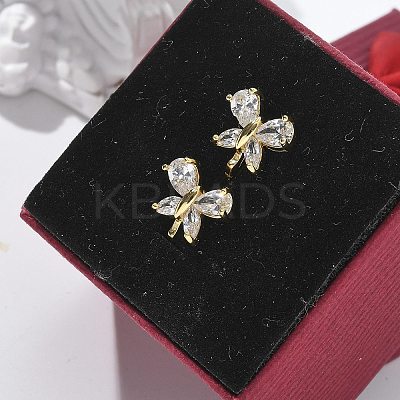 Brass Hoop Earrings EJEW-R016-10G-02-1