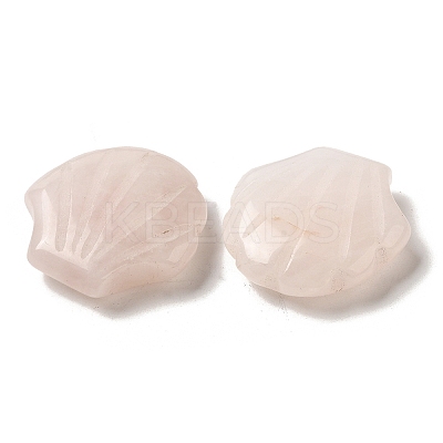 Natural Rose Quartz Carved Healing Shell Figurines G-K353-03B-1