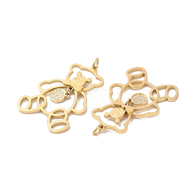 Ion Plating(IP) 304 Stainless Steel Pendants STAS-Q215-23G-1