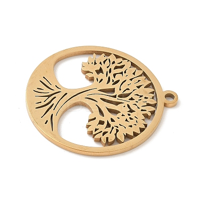 304 Stainless Steel Pendants STAS-V016-11G-1
