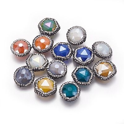 Faceted Glass Beads RB-F031-09-1