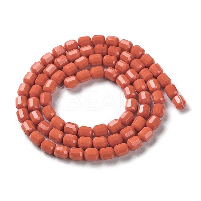 Opaque Glass Beads Strands GLAA-G112-03O-1