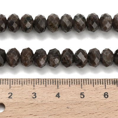 Natural Coffee Jasper Beads Strands G-Z111-A52-1
