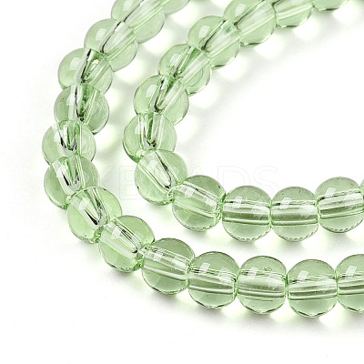 Transparent Glass Beads Strands GLAA-T032-T4mm-17-1