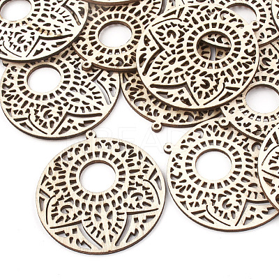 Undyed Wood Big Pendants LS-X-WOOD-T008-42-1