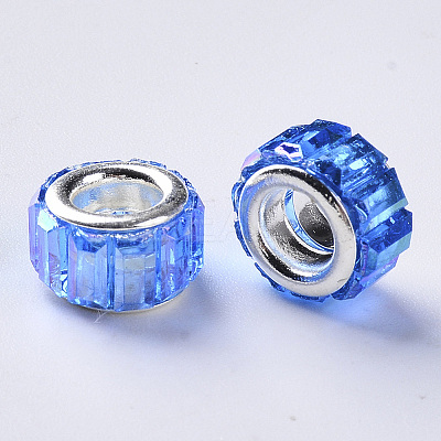 Transparent Resin European Beads RPDL-Q023-B-B-1