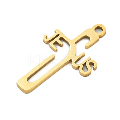 Ion Plating(IP) 201 Stainless Steel Pendants STAS-M015-07G-1