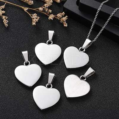 Tarnish Resistant Fashionable 304 Stainless Steel Stamping Blank Tag Pendants STAS-J002B-01-1