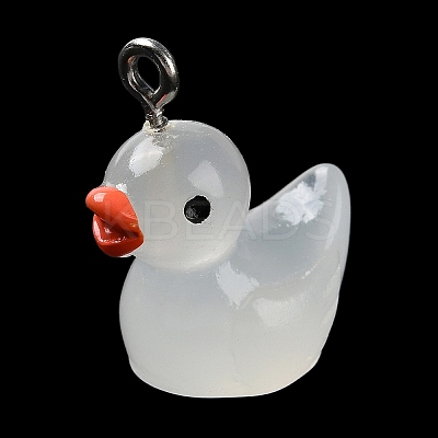 Luminous Opaque Resin Cartoon Pendants CRES-Z004-01C-P-1