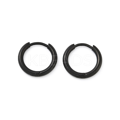 202 Stainless Steel Huggie Hoop Earrings EJEW-F111A-13mm-EB-1