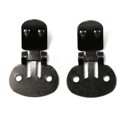 Iron Flat Blank Shoe Clips IFIN-WH0072-01A-B-1
