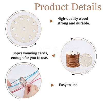 Wooden Knitting Loom Board DIY-WH0591-143B-1