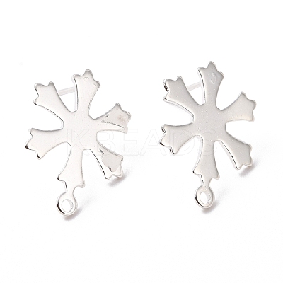 201 Stainless Steel Stud Earring Findings STAS-K241-15S-1
