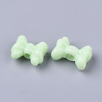 Opaque Acrylic European Beads MACR-N008-06-1