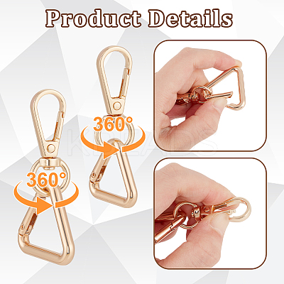8Pcs Zinc Alloy Swivel Clasps FIND-GA0005-37KCG-1