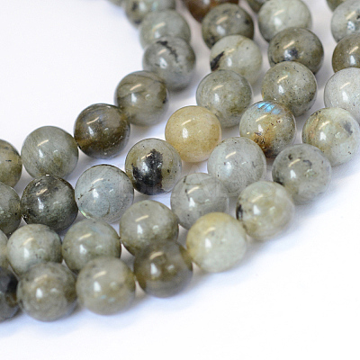 Natural Labradorite Round Bead Strands X-G-E334-4mm-19-1