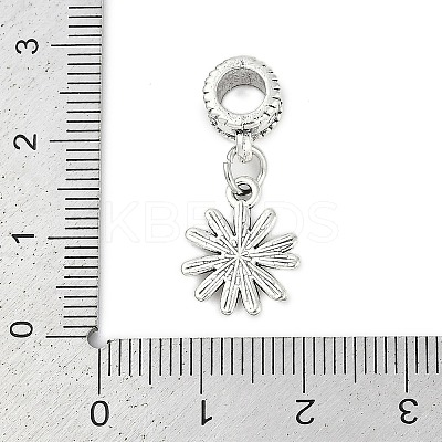 Rack Plating Brass European Dangle Charms KK-R200-01AS-02-1