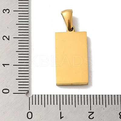 304 Stainless Steel Pendants STAS-C100-02B-G-1