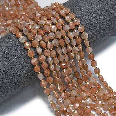 Natural Sunstone Beads Strands G-K389-B10-01-1