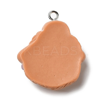 Cute Opaque Resin Pendants LS-RESI-L038-07P-01-1