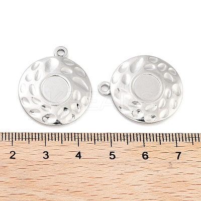 Non-Tarnish 304 Stainless Steel Pendant Cabochon Settings STAS-P364-09P-1