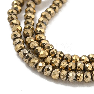 Electroplated Synthetic Non-Magnetic Hematite Beads Strands G-C136-K01-01-1