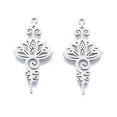 Non-Tarnish 201 Stainless Steel Pendant STAS-B027-16P-1