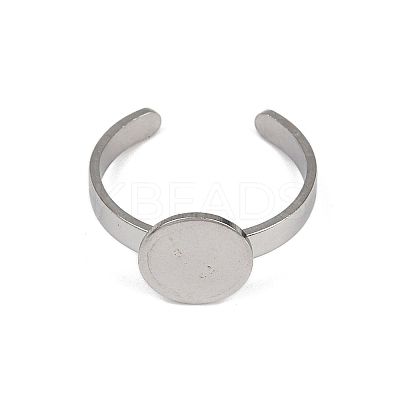 304 Stainless Steel Cuff Ring Components STAS-D372-04P-03-1