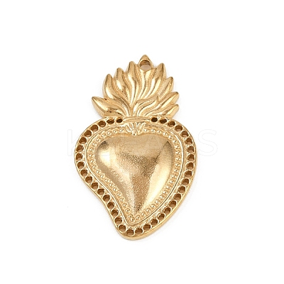 304 Stainless Steel Pendants STAS-P390-02B-G-1