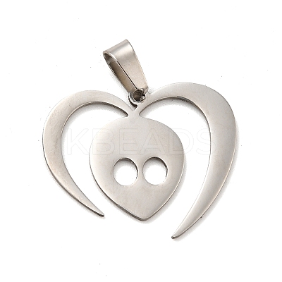 Non-Tarnish 201 Stainless Steel Pendants LS-STAS-E175-16P-1