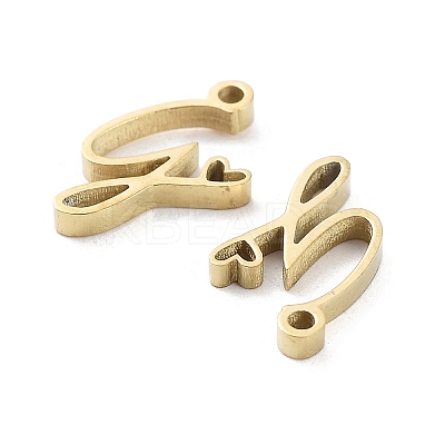 304 Stainless Steel Charms X-STAS-M327-02G-G-1
