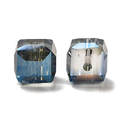 Electorplated Glass Beads EGLA-E006-2L-1