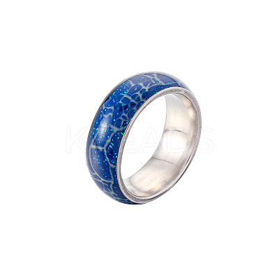 Luminous Stainless Steel Finger Ring LUMI-PW0006-58E-02P-1