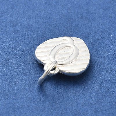 925 Sterling Silver Heart with Capital Letter Charms STER-S009-13Q-S-1